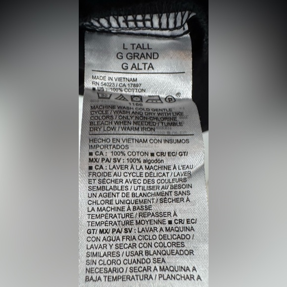 Old Navy Mini Swing Shirt Dress in Black 100% Cotton Large Tall - Picture 12 of 12